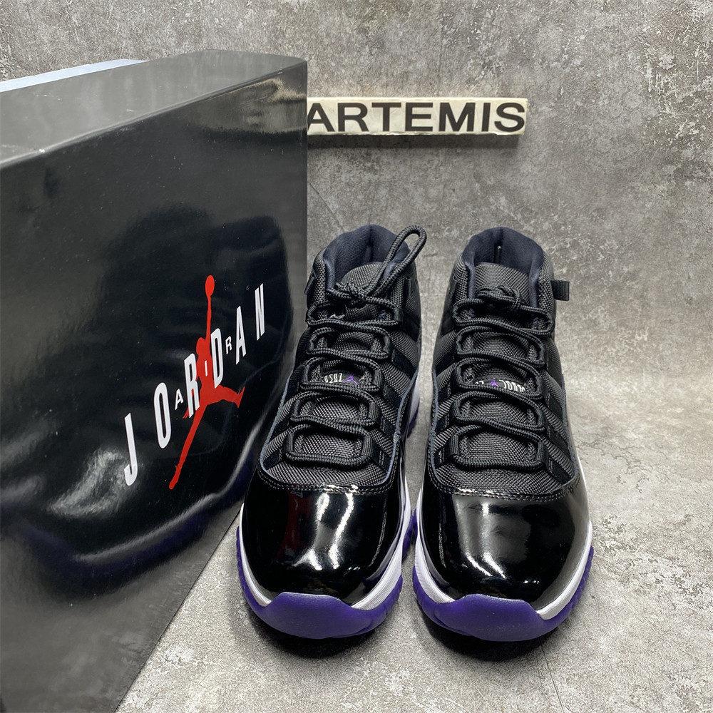 Jordan 11 Retro black purple