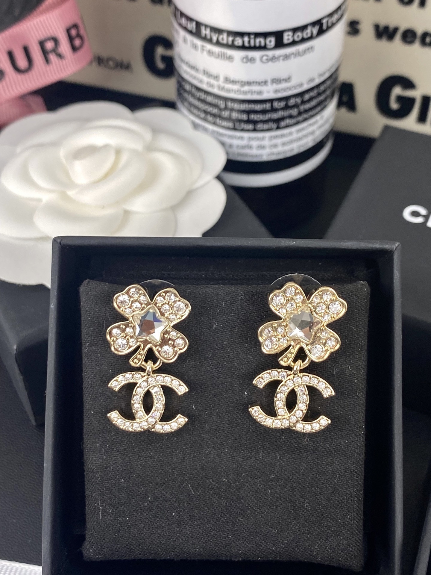 Ch*el earrings