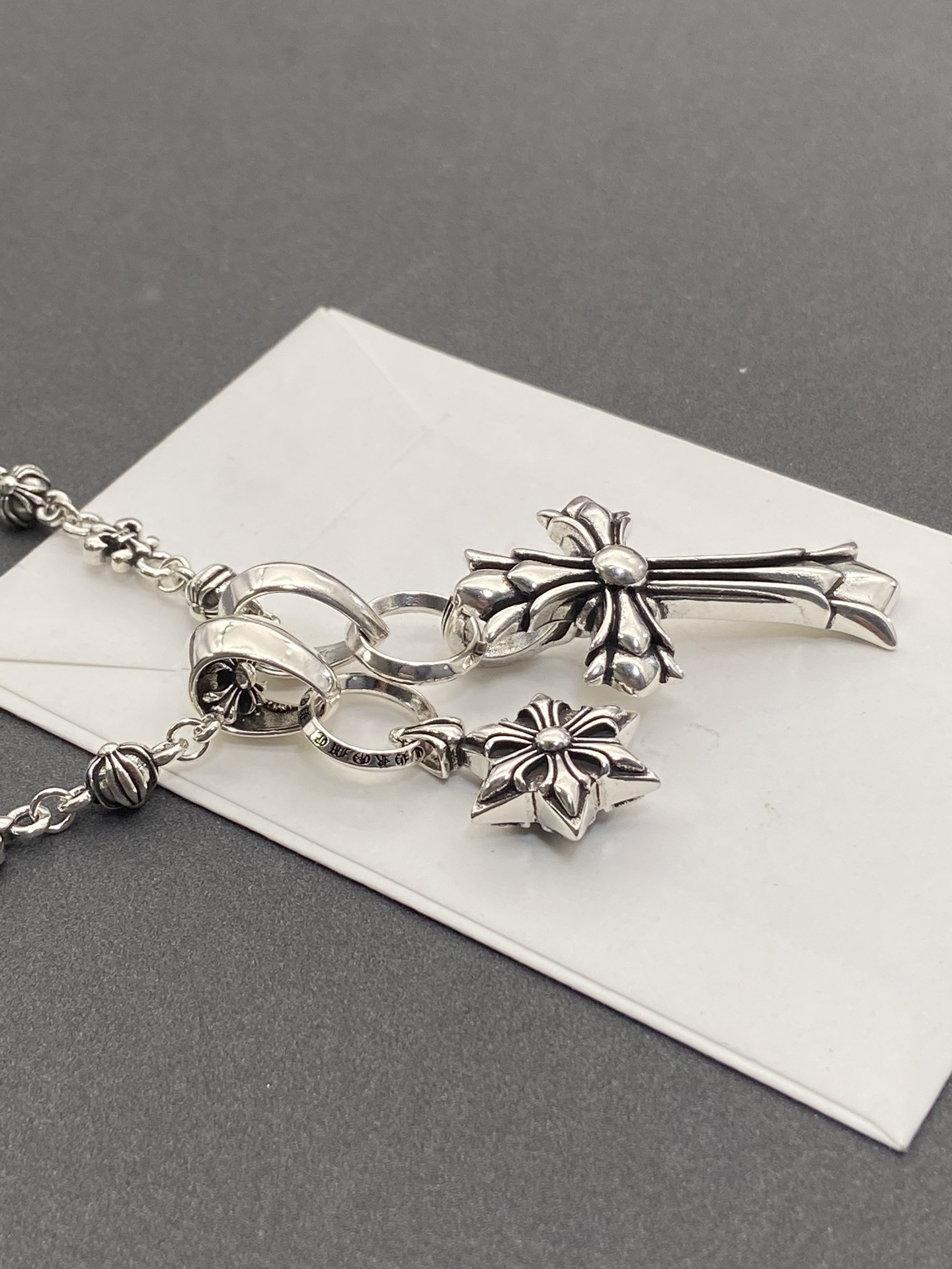 ch**me he**ts cross and star of Dau1d necklace