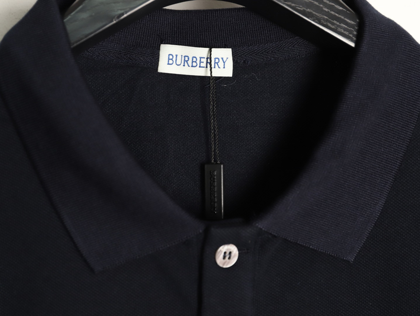 B**rry short-sleeved polo shirt dark blue