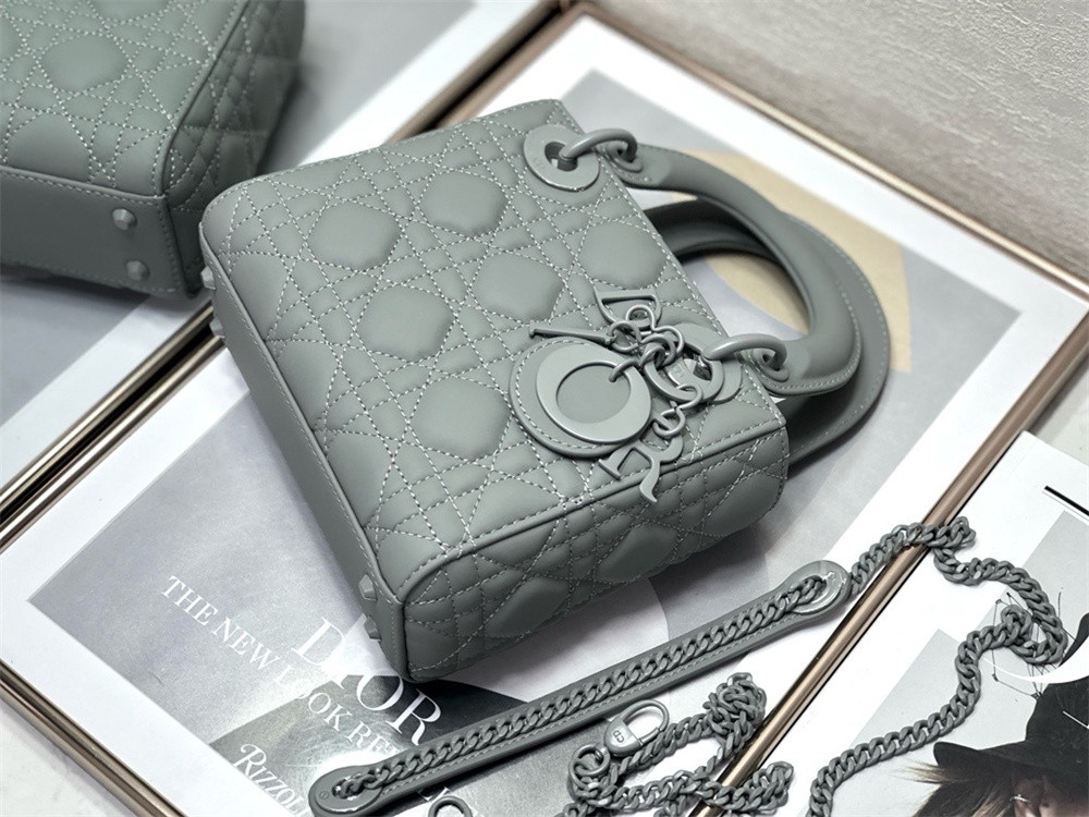 mini lady D*or bag 6.5 x 6 x 3 inches