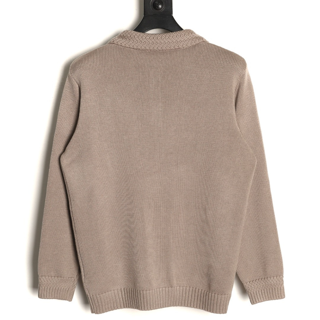 bo*te*ga Ve*ne*ta knitting long-sleeved polo shirt