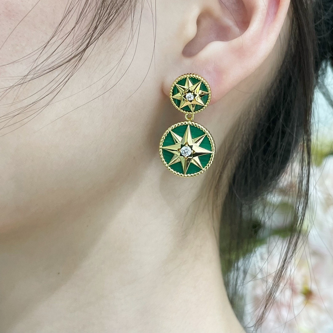 D*or rose des vents earrings