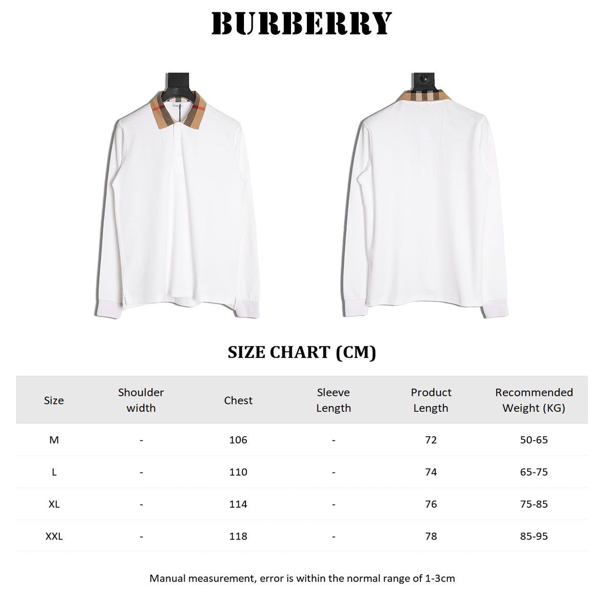 B**rry long-sleeved polo shirt