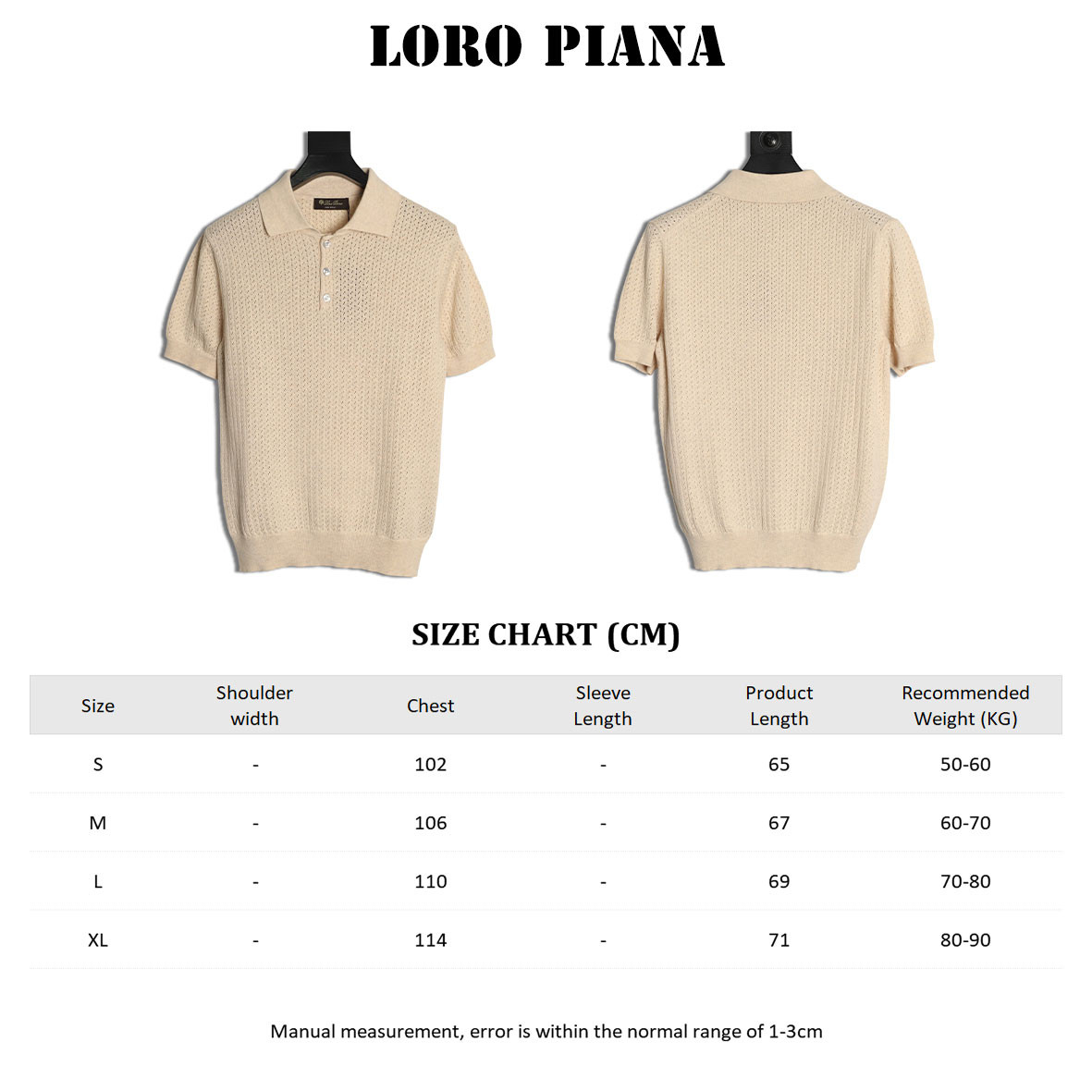 L**o p*ana short-sleeved polo shirt