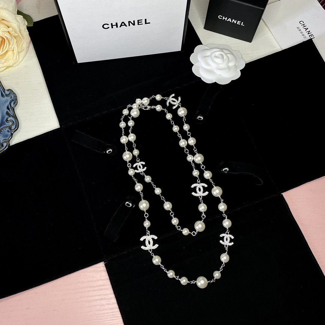 Ch*el necklace(chain length 102cm)