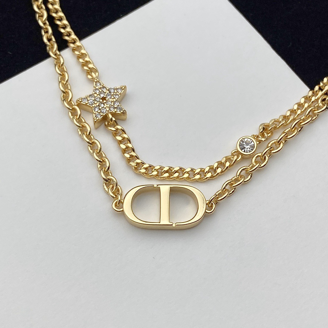 D*or petit cd double necklace