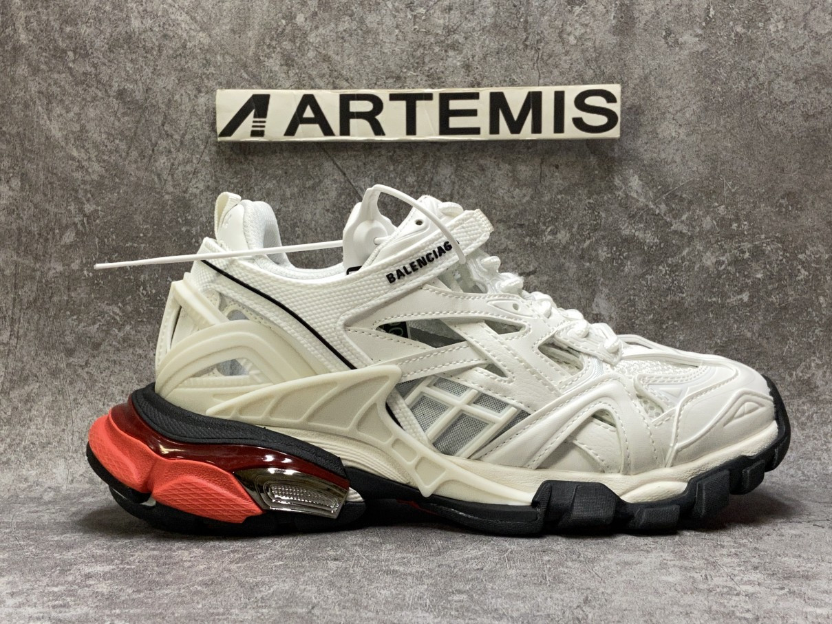 Balenciga Track Trainer White Red