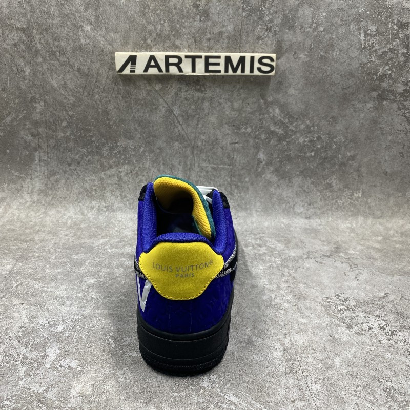 1V x Nike Air Force 1 Low By Virgil Abloh Black Metallic Silver