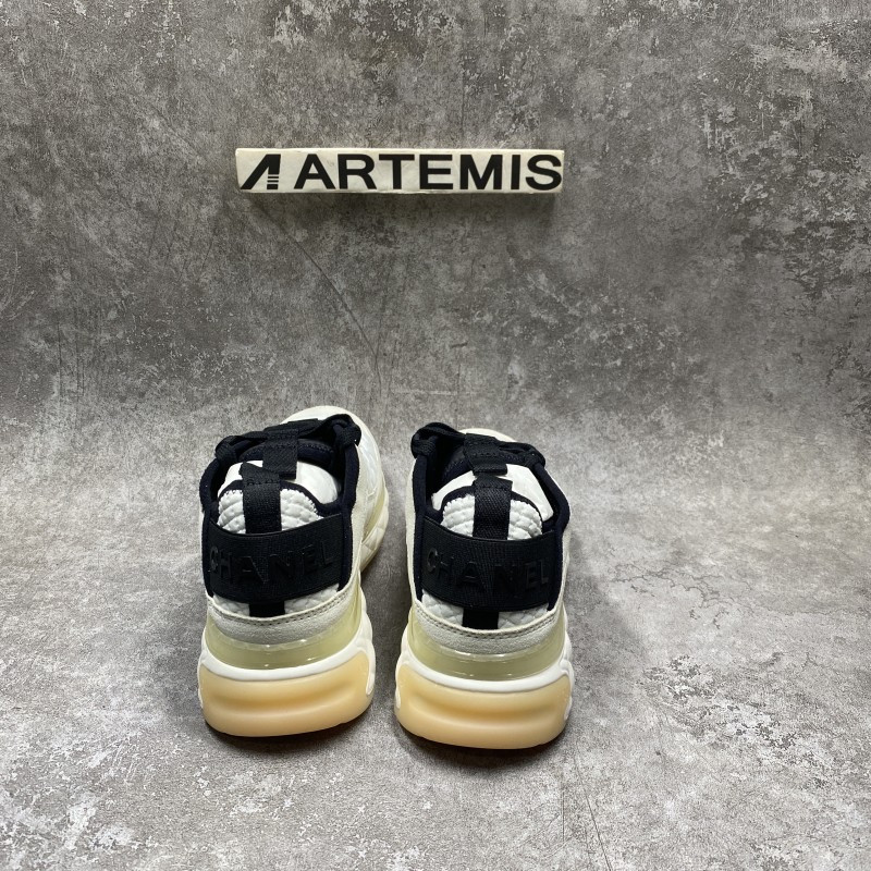 Ch*el white ivory cc sneakers