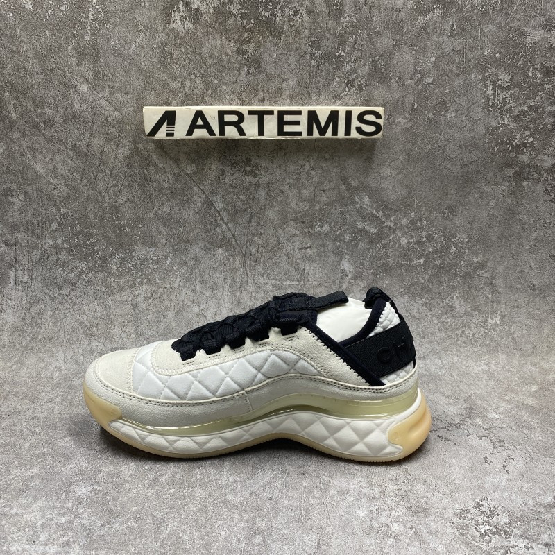 Ch*el white ivory cc sneakers