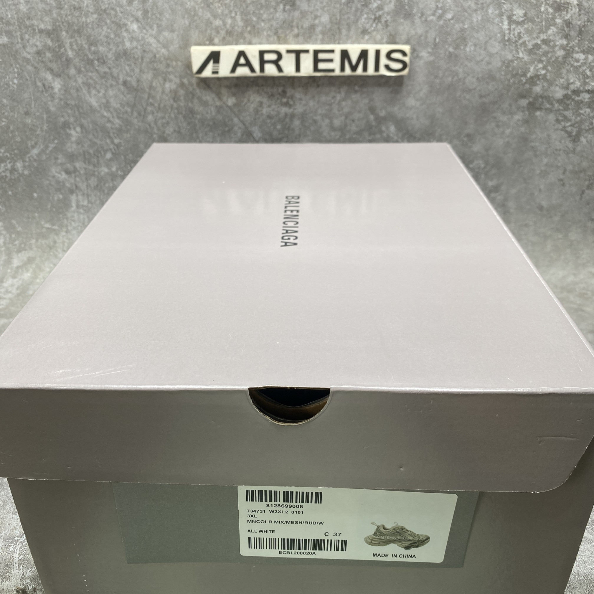 Balenciga 3XL Sneakers White Silver