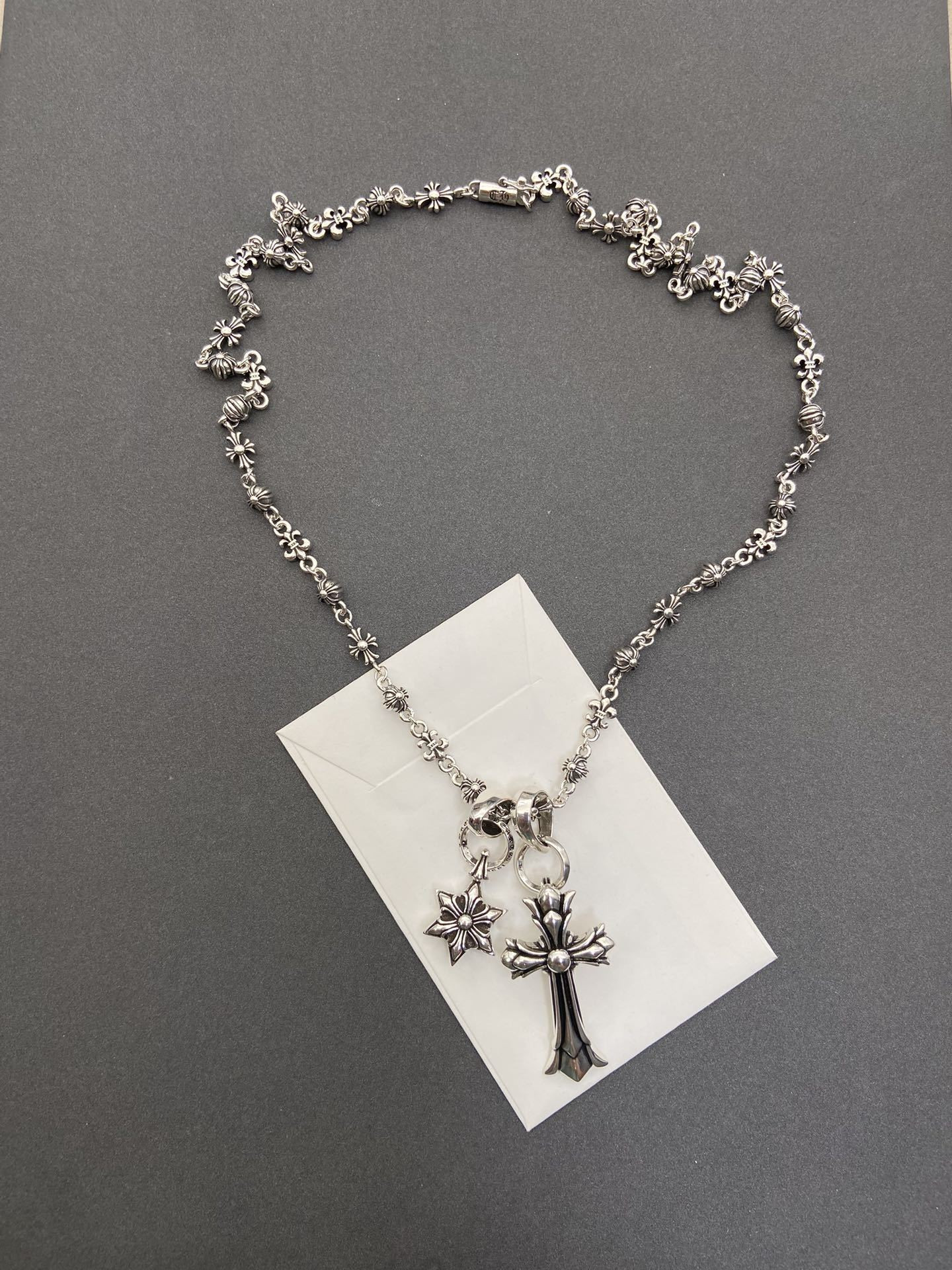ch**me he**ts cross and star of Dau1d necklace