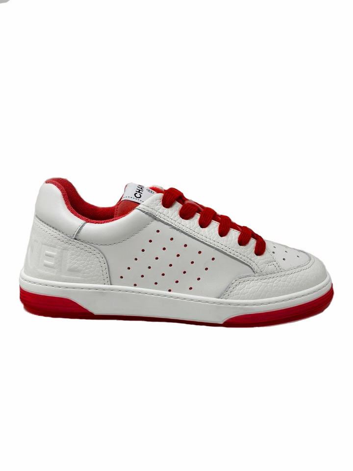 Ch*el 22p trainer white dark red