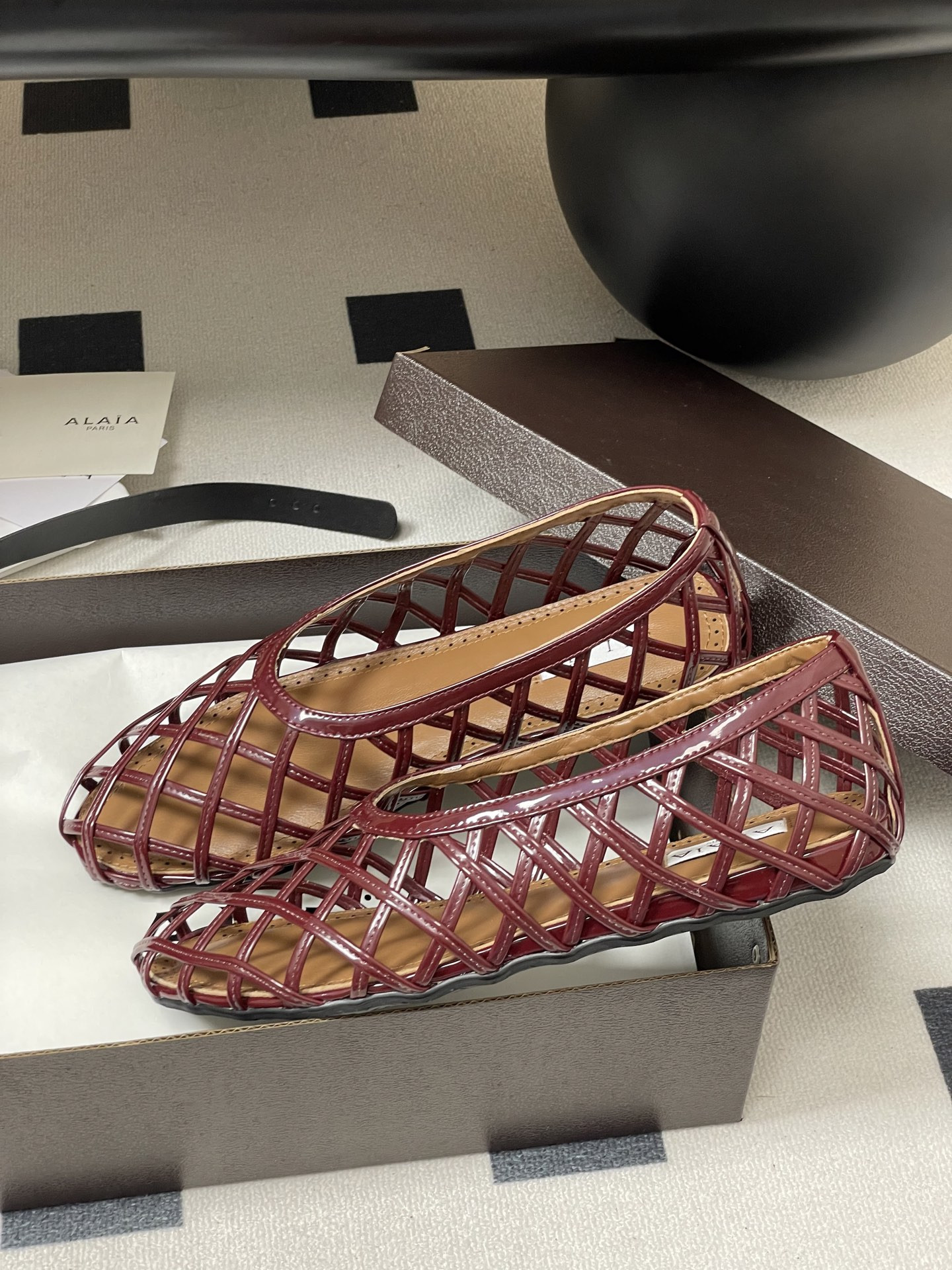 UA Alaïa CAGE BALLET FLATS(Customized Size 7-10 days production time)